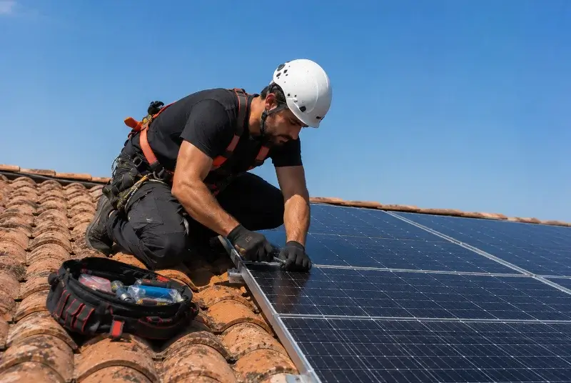 Maintenance et monitoring de panneaux solaires à Ambronay